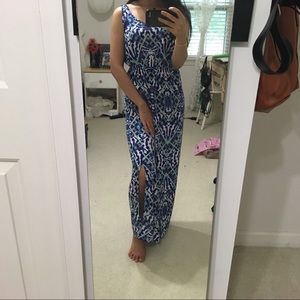 💗Nordstrom Chiffon Multicolor Maxi Beach Dress👗